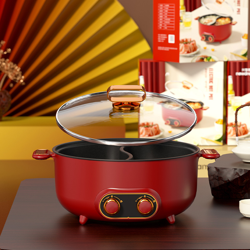 Doppelseitige Food Party Elektrische Hot Pot Pan